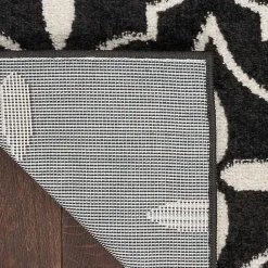 Kirklands Home Outdoor Rugs|Black & Ivory Quatrefoil Indoor/Outdoor Rug, 4x6