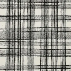 New Black & White Handwoven Plaid Throw Pillow Pillows