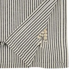 Kirklands Home Table Linens|Black & White Striped Table Runner, 72 in.
