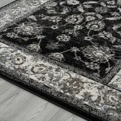 Kirklands Home Area Rugs|Black Alex Area Rug, 5x7