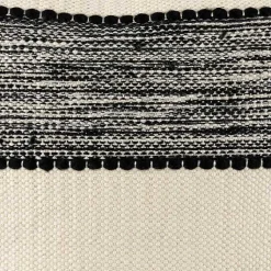 Kirklands Home Outdoor Cushions & Pillows|Black and Cream Textured Indoor/Outdoor Pillow