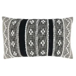 Sale and Cream Woven Pattern Lumbar Pillow Pillows