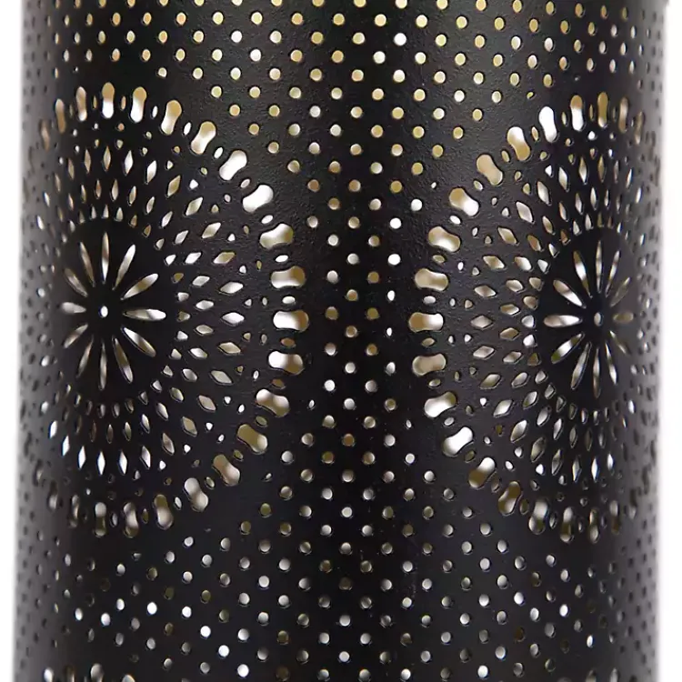 Clearance and Gold Laser Cut Floral Lanterns, Set of 3 Lanterns