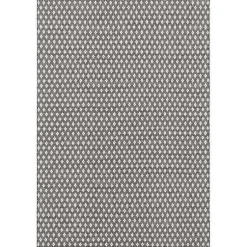 Kirklands Home Area Rugs|Black and Ivory Dainty Diamond Area Rug, 4x6