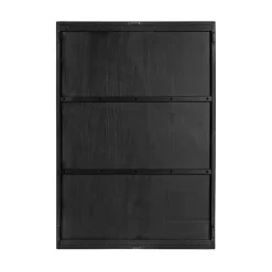 Kirklands Home Wall Plaques|Black and Natural Wood Botanical Wall Plaque