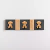 Kirklands Home Hooks|Black and Natural Wood Dog Hooks