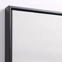 Kirklands Home Canvas Art|Black and White Abstract Framed Canvas Art Print