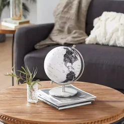 Discount Black and White Aluminum Globe Statues & Figurines