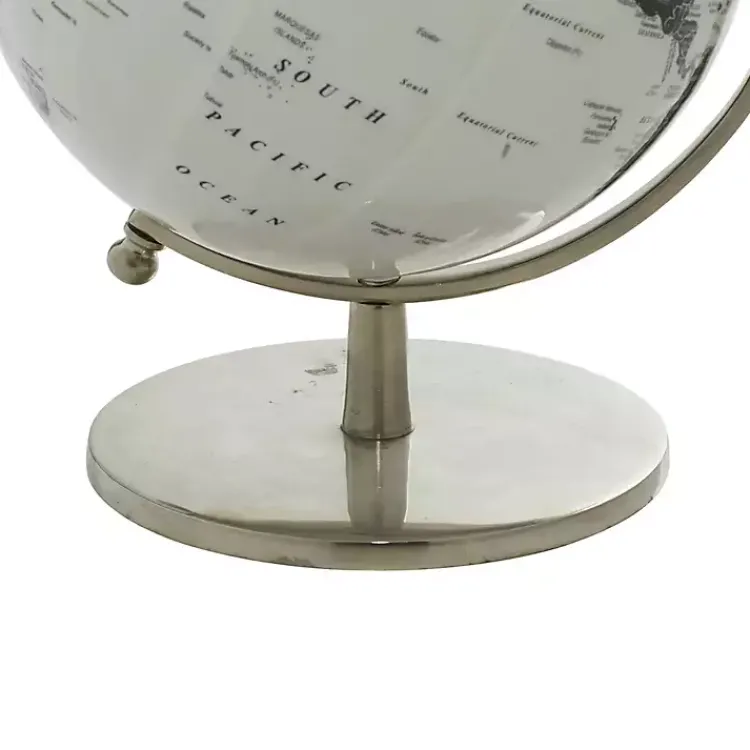 Discount Black and White Aluminum Globe Statues & Figurines