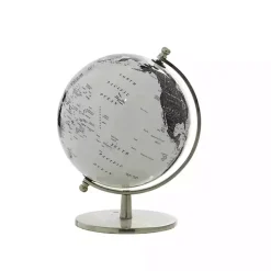 Discount Black and White Aluminum Globe Statues & Figurines