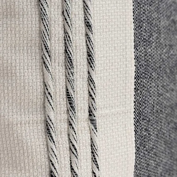 Best Black and White Block Loop Throw Pillow Pillows