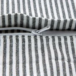 Outlet and White Check Pillow Covers, Set of 4 Pillows