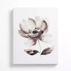 Kirklands Home Canvas Art|Black and White Flower I Canvas Art Print