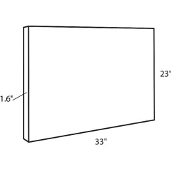 Kirklands Home Canvas Art|Black and White Snow Day Framed Canvas Art Print