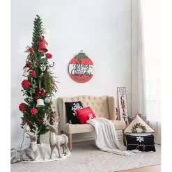 Black and White Snowflake Christmas Pillow Christmas Pillows