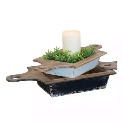 Online Black and White Wooden Base Bowls, Set of 3 Decorative Bowls & Jars