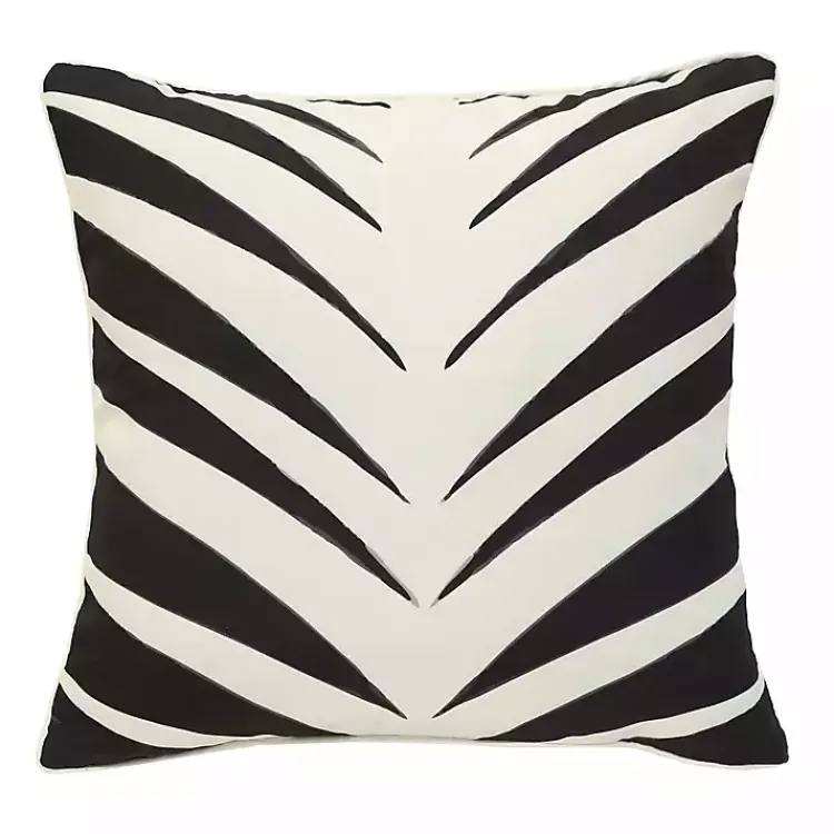 Kirklands Home Outdoor Cushions & Pillows|Black and White Zebra Outdoor Pillow