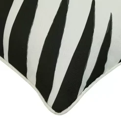 Kirklands Home Outdoor Cushions & Pillows|Black and White Zebra Outdoor Pillow