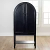 Kirklands Home Cabinets & Sideboards|Black Arch Wood Bar Cabinet