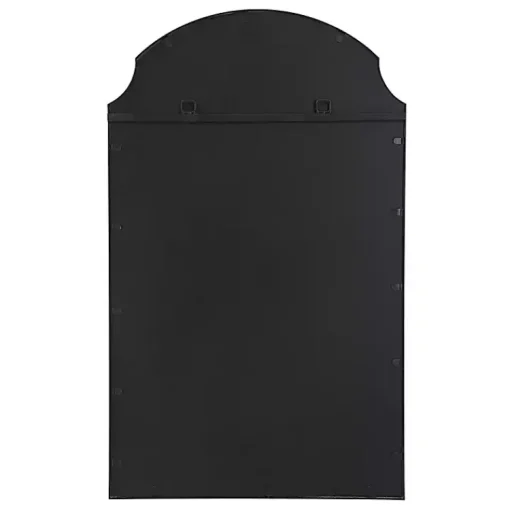 Kirklands Home Decorative Mirrors|Arched Scallop Edge Wall Mirror Black