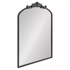 Kirklands Home Decorative Mirrors|Arendahl Arched Mirror, 24x36 in. Black