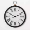 Kirklands Home Clocks|Black Beaded Metal Wall Clock