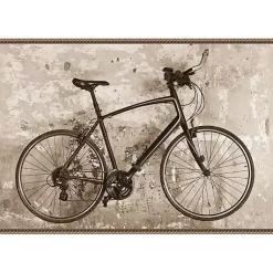 Kirklands Home Canvas Art|Black Bike Framed Canvas Art Print
