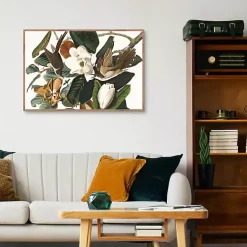 Kirklands Home Canvas Art|Black Billed Cuckoo Framed Canvas Art Print Multi