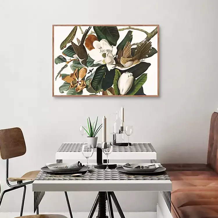 Kirklands Home Canvas Art|Black Billed Cuckoo Framed Canvas Art Print Multi