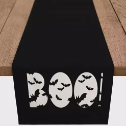Online Black Boo Bats Table Runner, 90 in. Halloween