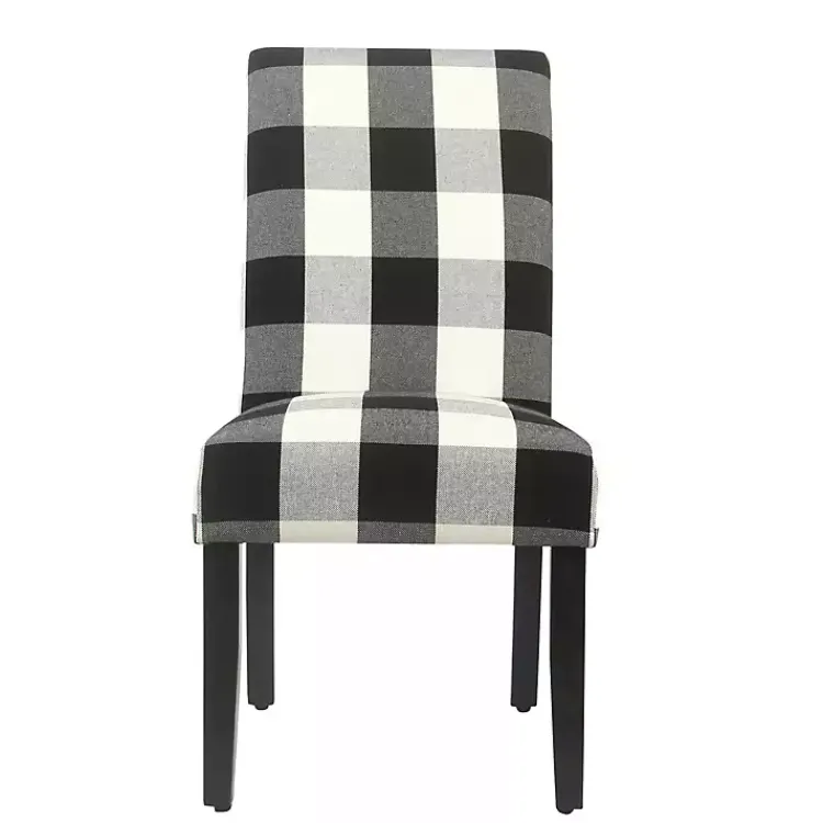 Kirklands Home Dining Chairs|Buffalo Check Dining Chairs, Set of 2 Black