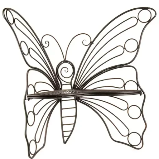 Kirklands Home Outdoor Seating|Butterfly Metal Patio Chair Black