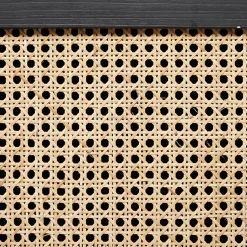 Kirklands Home Cabinets & Sideboards|Black Cane 2-Door Media Cabinet