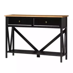 Kirklands Home Console Tables|Cara Console Table Black