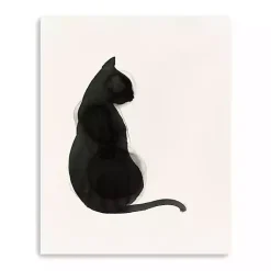 Kirklands Home Canvas Art|Black Cat Canvas Art Print