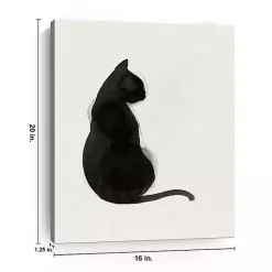 Kirklands Home Canvas Art|Black Cat Canvas Art Print