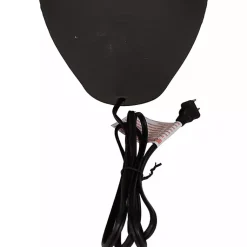 Kirklands Home Table Lamps|Black Ceramic Hourglass Simple Large Table Lamp White