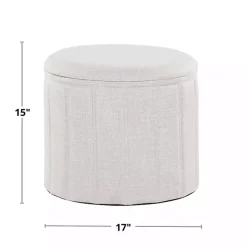 Kirklands Home Benches & Ottomans|Collapsible Storage Ottoman Black