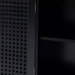Kirklands Home Cabinets & Sideboards|Contemporary Lattice Doors Sideboard Black