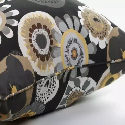 Kirklands Home Outdoor Cushions & Pillows|Black Crosby Outdoor Pillows, Set of 2