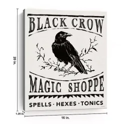Sale Black Crow Canvas Art Print Halloween