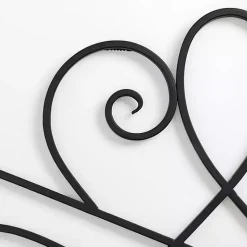 Kirklands Home Wall Plaques|Curved Scroll Wall Plaque Black