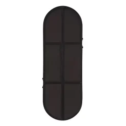 Kirklands Home Decorative Mirrors|Black Cut Metal Gold Accents Oblong Wall Mirror