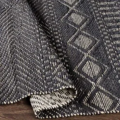 Kirklands Home Area Rugs|Diamond Jute Area Rug, 8x10 Black