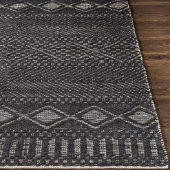 Kirklands Home Area Rugs|Diamond Jute Area Rug, 8x10 Black