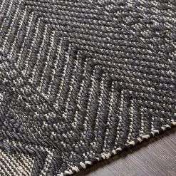 Kirklands Home Area Rugs|Diamond Jute Area Rug, 8x10 Black