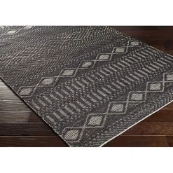 Kirklands Home Area Rugs|Diamond Jute Area Rug, 8x10 Black