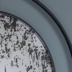 Kirklands Home Decorative Mirrors|Black Distressed Floating Wall Mirror