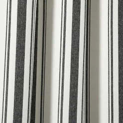 Kirklands Home Curtains & Drapes|Farmhouse Stripe Curtain Panel Set, 108 in. Black