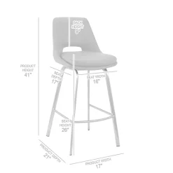 Kirklands Home Bar Stools & Counter Height Stools|Faux Leather Carise Swivel Bar Stool Black